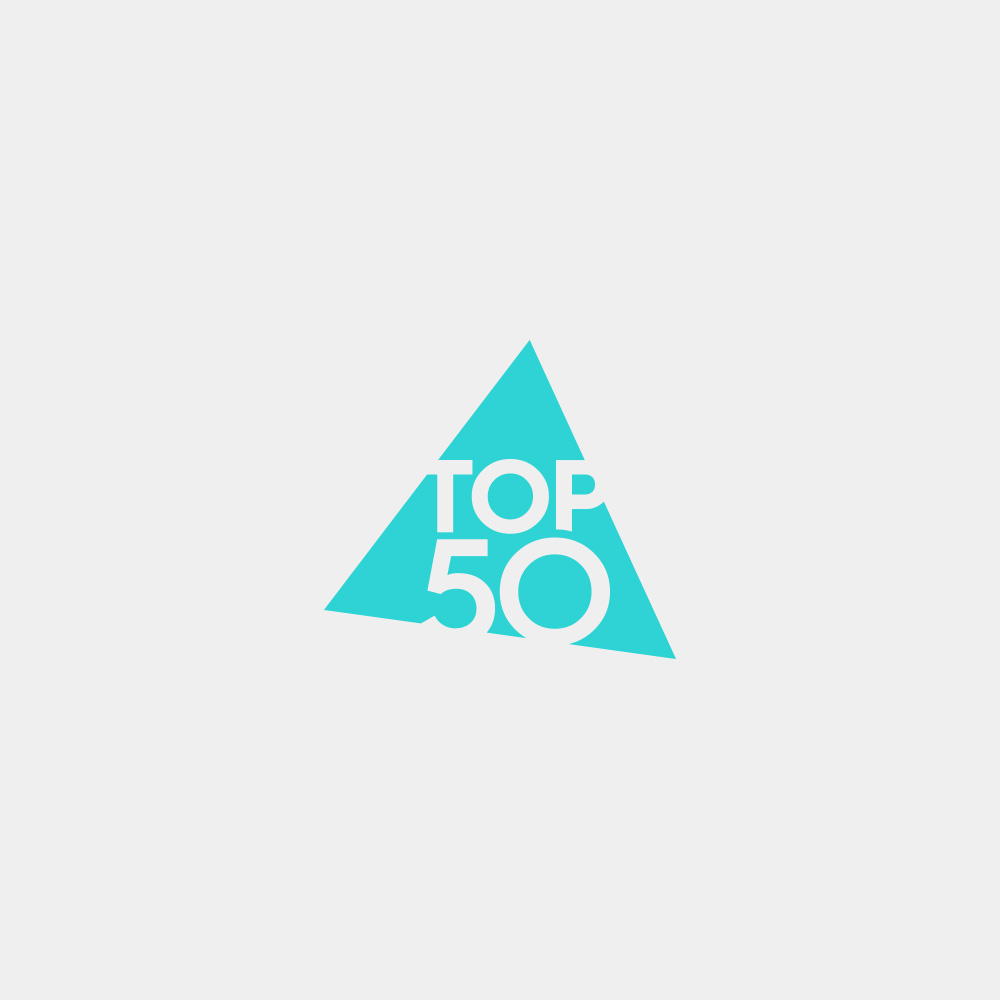 Logo for NewsCred's Top50 award