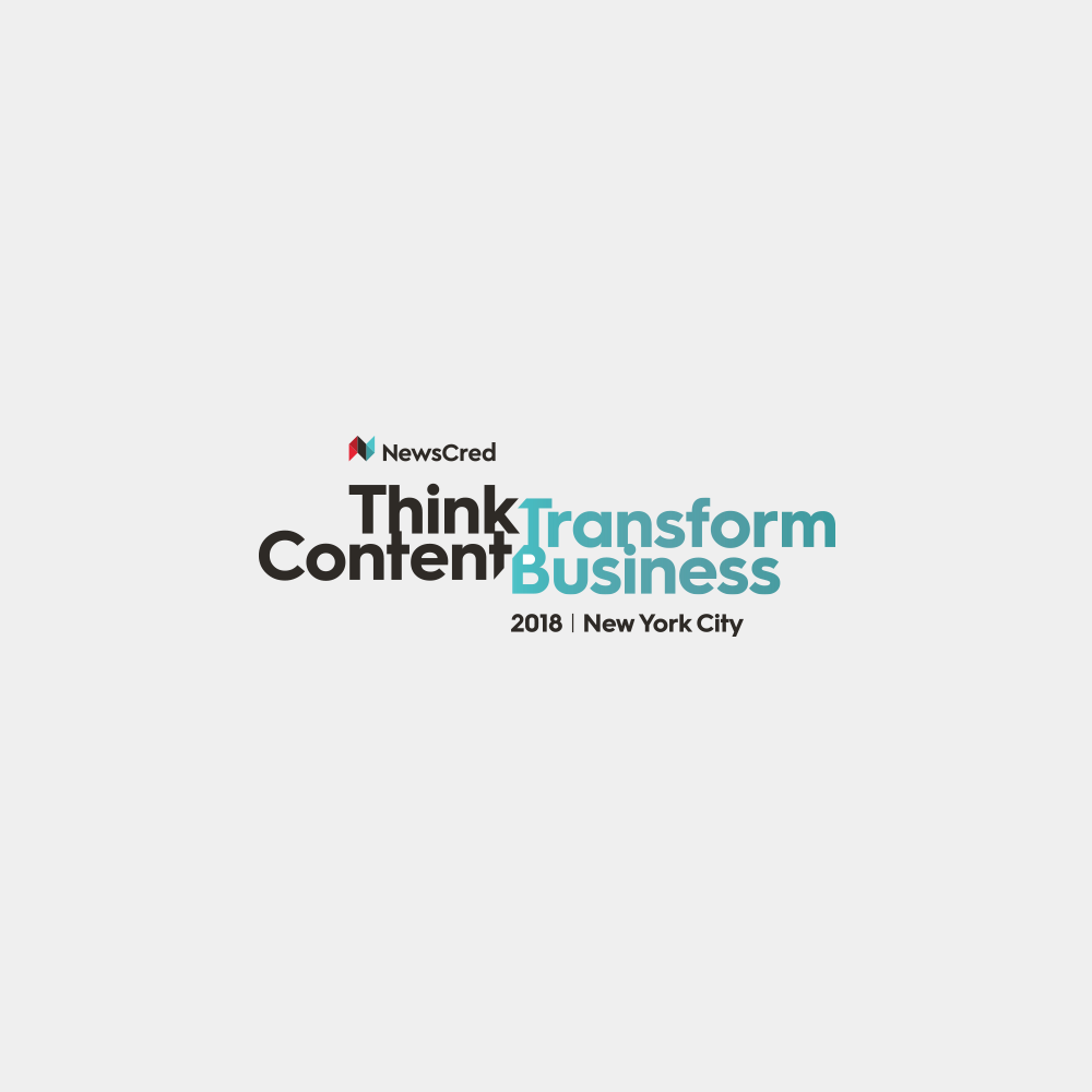 Logo for NewsCred's ThinkContent 2018 content marketing event